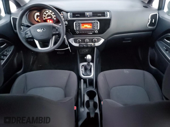 2016 Kia Rio LX with VIN KNADM5A34G6676533, listed as a Copart auction lot 42444355 with 38,350 mi miles and Salvage Title. Bid and sale history available at carsss.com. Image 8.