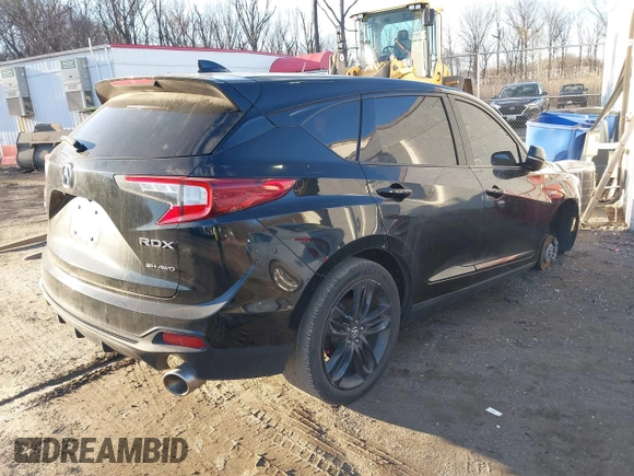2021 Acura RDX w/A-Spec Package with VIN 5J8TC2H60ML010610, listed as a IAAI auction lot 41486605 with 53,934 mi miles and . Bid and sale history available at DreamBid. Image 4.