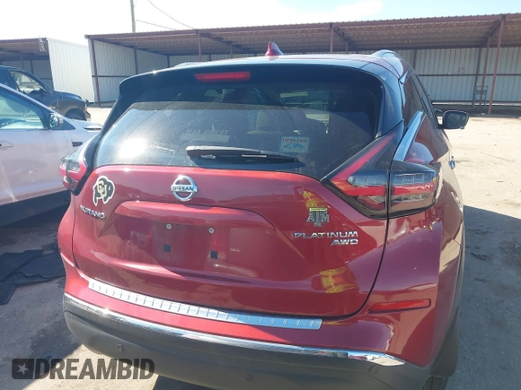 2019 Nissan Murano S with VIN 5N1AZ2MS9KN153687, listed as a IAAI auction lot 41380549 with 37,963 mi miles. Bid and sale history available at carsss.com. Image 16.