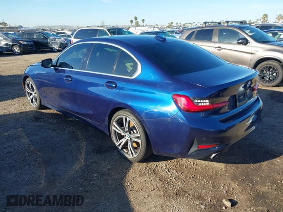 2020 BMW 3 Series 330i with VIN 3MW5R1J02L8B36329, listed as a IAAI auction lot 41796964 with 43,718 mi miles. Bid and sale history available at carsss.com. Image 3.