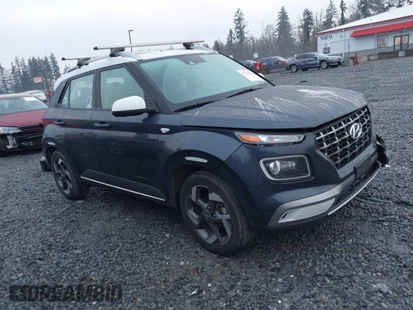 2021 Hyundai Venue SEL with VIN KMHRC8A33MU092656, listed as a IAAI auction lot 41275058 with 53,109 mi miles and . Bid and sale history available at DreamBid. Image 1.
