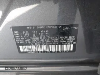 2021 Subaru Impreza с VIN 4S3GTAB69M3708958, выставлен на аукционе IAAI как лот 42363398 с пробегом 29 611 миль миль и . История ставок и продаж доступна на DreamBid. Изображение 9.