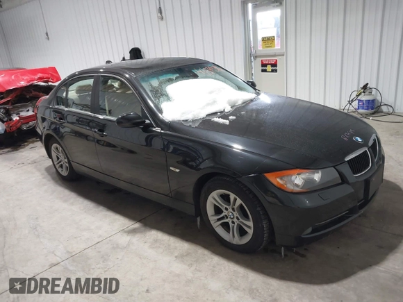 2008 BMW 3 Series 328xi with VIN WBAVC93538K043317, listed as a IAAI auction lot 41544348 with 127,823 mi miles. Bid and sale history available at carsss.com. Image 1.