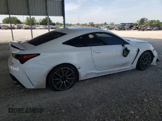 2020 Lexus RC F with VIN JTHDP5BCXL5007836, listed as a Copart auction lot 60625385 with 29,778 mi miles and Salvage title. Bid and sale history available at DreamBid. Image 3.