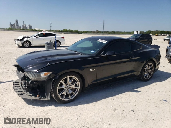 2015 Ford Mustang GT with VIN 1FA6P8CF6F5391404, listed as a Copart auction lot 52800315 with 98,758 mi miles and Salvage Title. Bid and sale history available at carsss.com. Image 1.