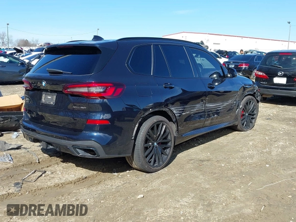 2022 BMW X5 sDrive40i with VIN 5UXCR4C02N9N07702, listed as a IAAI auction lot 41452480 with 52,275 mi miles. Bid and sale history available at carsss.com. Image 4.