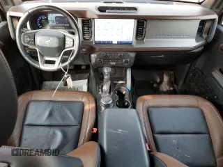 2021 Ford Bronco с VIN 1FMEE5DP6MLA88337, выставлен на аукционе Copart как лот 76057734 с пробегом 31 846 миль миль и Списание • Salvage title. История ставок и продаж доступна на DreamBid. Изображение 8.