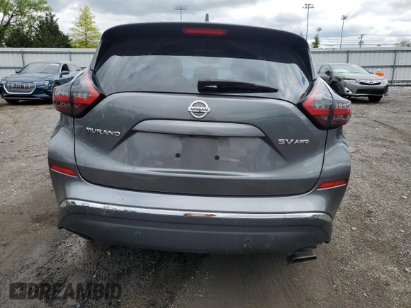 2021 Nissan Murano SV with VIN 5N1AZ2BS1MC139140, listed as a Copart auction lot 55604615 with 84,543 mi miles and Salvage title. Bid and sale history available at DreamBid. Image 6.
