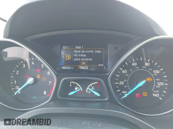2017 Ford Escape SE with VIN 1FMCU0G90HUC81240, listed as a IAAI auction lot 40607814 with 68,333 mi miles and . Bid and sale history available at DreamBid. Image 7.