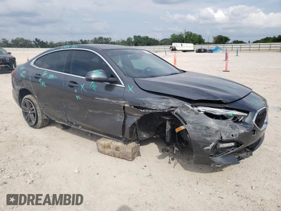 2021 BMW 2 Series 228i with VIN WBA53AK01M7J01235, listed as a Copart auction lot 54838915 with 40,327 mi miles and Salvage title. Bid and sale history available at DreamBid. Image 4.