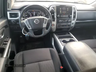 2020 Nissan Titan Platinum Reserve with VIN 1N6AA1EFXLN505021, listed as a Copart auction lot 41728575 with 64,623 mi miles and Salvage title. Bid and sale history available at DreamBid. Image 8.