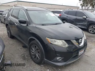 2016 Nissan Rogue SV with VIN 5N1AT2MT6GC798620, listed as a IAAI auction lot 41900042 with 107,597 mi miles. Bid and sale history available at carsss.com. Image 1.
