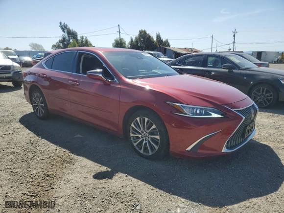 2019 Lexus ES with VIN JTHBZ1B18K2004510, listed as a Copart auction lot 52019105 with 97,090 mi miles and Salvage Title. Bid and sale history available at carsss.com. Image 4.