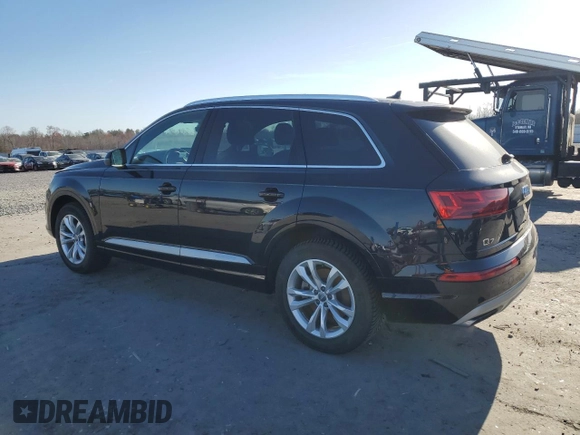 2019 Audi Q7 Premium with VIN WA1AAAF75KD011495, listed as a Copart auction lot 49677355 with 46,460 mi miles and Salvage title. Bid and sale history available at DreamBid. Image 2.