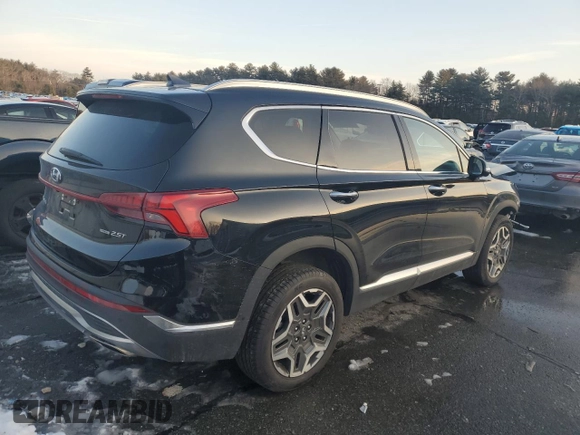 2022 Hyundai Santa Fe Limited with VIN 5NMS4DAL3NH386384, listed as a Copart auction lot 43608965 with 0 mi miles and Salvage Title. Bid and sale history available at carsss.com. Image 3.