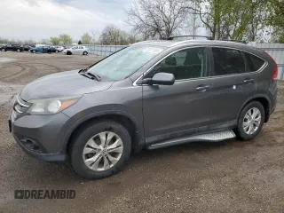 2014 Honda CR-V EX z VIN 2HKRM4H56EH129521, wystawiony jako Copart lot #55277995 z przebiegiem 160 573 mil mil oraz Czysty tytuł • Clean title. Historia ofert i sprzedaży dostępna na DreamBid. Obrazek 1.