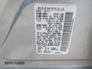 2011 Nissan Rogue S z VIN JN8AS5MV9BW303848, wystawiony jako IAAI lot #42276138 z przebiegiem 231 426 mil mil oraz . Historia ofert i sprzedaży dostępna na DreamBid. Obrazek 9.