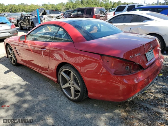 2013 Mercedes-Benz SL-Class SL 550 with VIN WDDJK7DA0DF018386, listed as a Copart auction lot 73296154 with 100,882 mi miles and Salvage Title. Bid and sale history available at carsss.com. Image 2.