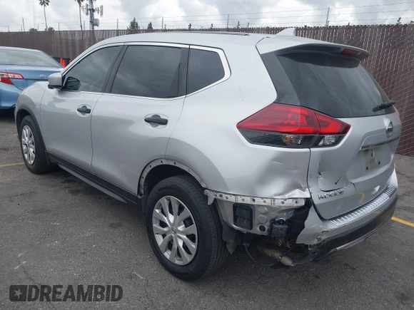 2018 Nissan Rogue S with VIN KNMAT2MT2JP605822, listed as a IAAI auction lot 42061477 with 114,808 mi miles. Bid and sale history available at carsss.com. Image 3.