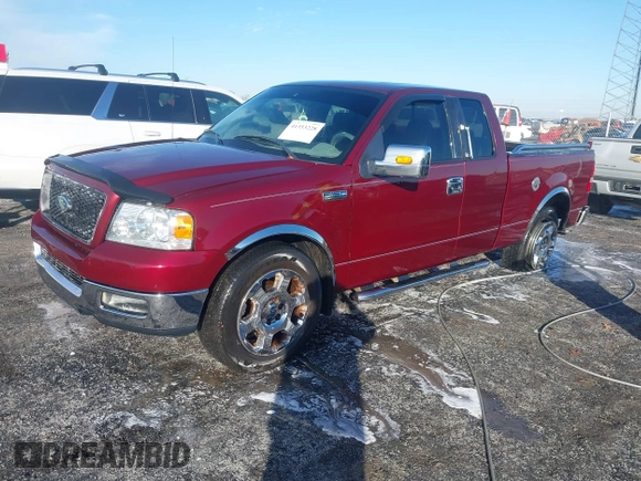 2005 Ford F-150 XLT with VIN 1FTPX12585NA02887, listed as a IAAI auction lot 41353228 with 162,863 mi miles. Bid and sale history available at carsss.com. Image 21.