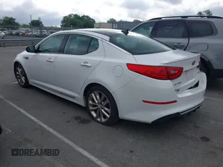 2015 Kia Optima SX Turbo with VIN 5XXGR4A69FG443396, listed as a IAAI auction lot 42464162 with 118,094 mi miles and . Bid and sale history available at DreamBid. Image 3.