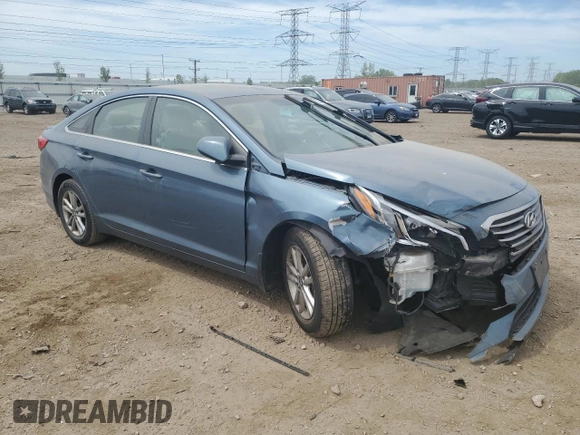 2016 Hyundai Sonata SE with VIN 5NPE24AF2GH407115, listed as a Copart auction lot 56308135 with 126,518 mi miles and Salvage title. Bid and sale history available at DreamBid. Image 4.