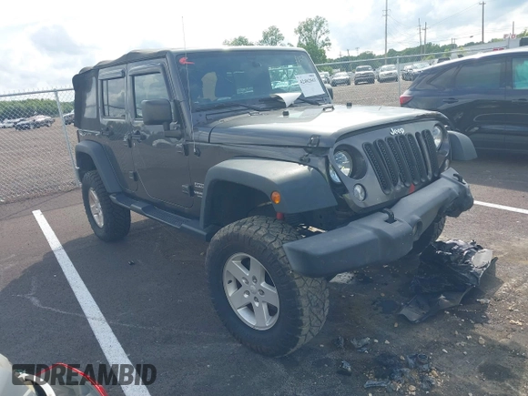 2016 Jeep Wrangler Unlimited Sport with VIN 1C4BJWDG7GL329660, listed as a IAAI auction lot 42482861 with 115,622 mi miles and . Bid and sale history available at DreamBid. Image 1.