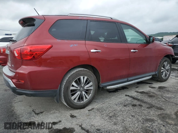 2018 Nissan Pathfinder SL with VIN 5N1DR2MN9JC675625, listed as a Copart auction lot 60612005 with 148,504 mi miles and Salvage title. Bid and sale history available at DreamBid. Image 3.
