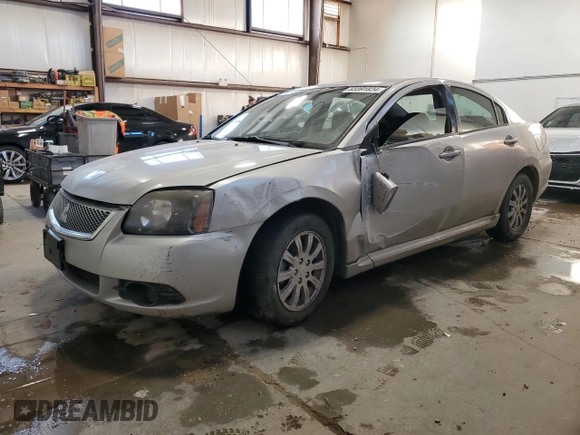 2010 Mitsubishi Galant ES with VIN 4A32B3FF8AE601111, listed as a Copart auction lot 83391824 with 123,321 mi miles and Salvage Title. Bid and sale history available at carsss.com. Image 1.