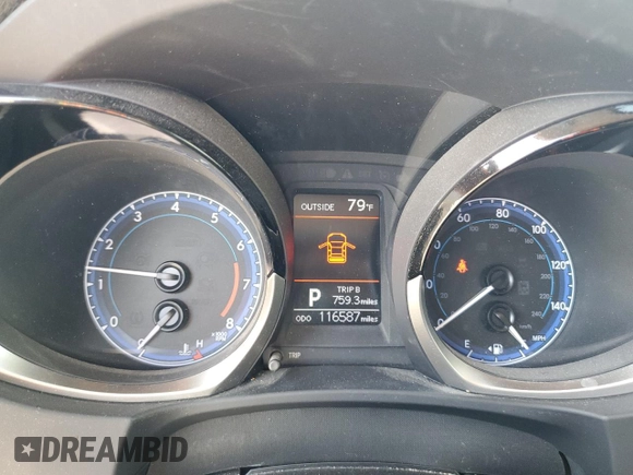 2014 Toyota Corolla L with VIN 2T1BURHE6EC004049, listed as a Copart auction lot 58801465 with 116,587 mi miles and Salvage title. Bid and sale history available at DreamBid. Image 9.