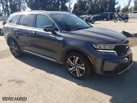 2023 Kia Sorento Plug-In Hybrid SX Prestige with VIN KNDRMDLHXP5138534, listed as a Copart auction lot 77851174 with 24,326 mi miles and Salvage Title. Bid and sale history available at carsss.com. Image 4.