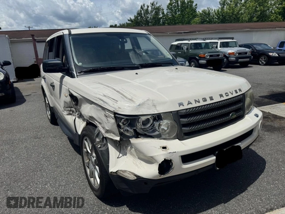 2009 Land Rover Range Rover Sport HSE with VIN SALSK25439A202406, listed as a Copart auction lot 58450095 with 202,277 mi miles and Clean title. Bid and sale history available at DreamBid. Image 1.