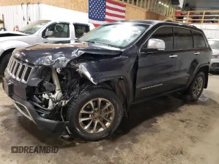 2015 Jeep Grand Cherokee Limited with VIN 1C4RJFBGXFC685035, listed as a Copart auction lot 51114495 with 105,449 mi miles and Salvage Title. Bid and sale history available at carsss.com. Image 1.