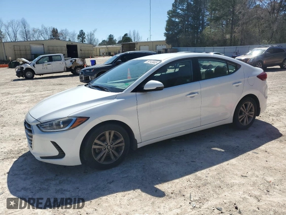 2018 Hyundai Elantra SEL with VIN 5NPD84LF0JH344272, listed as a Copart auction lot 50143465 with 36,341 mi miles and Salvage Title. Bid and sale history available at DreamBid. Image 1.