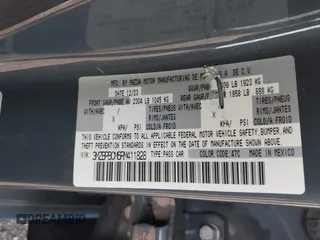 2024 Mazda 3 S Carbon Edition with VIN 3MZBPBCM6RM411828, listed as a IAAI auction lot 42802141 with 40,061 mi miles and . Bid and sale history available at DreamBid. Image 9.