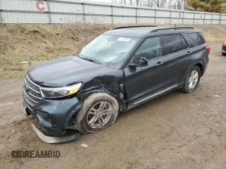 2023 Ford Explorer XLT with VIN 1FMSK8DH7PGC06589, listed as a Copart auction lot 51143865 with 23,614 mi miles and Salvage Title. Bid and sale history available at carsss.com. Image 1.