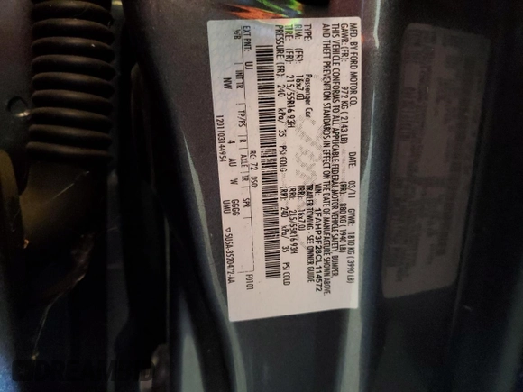 2012 Ford Focus SE with VIN 1FAHP3F28CL114572, listed as a Copart auction lot 63053035 with 142,994 mi miles and Salvage title. Bid and sale history available at DreamBid. Image 12.