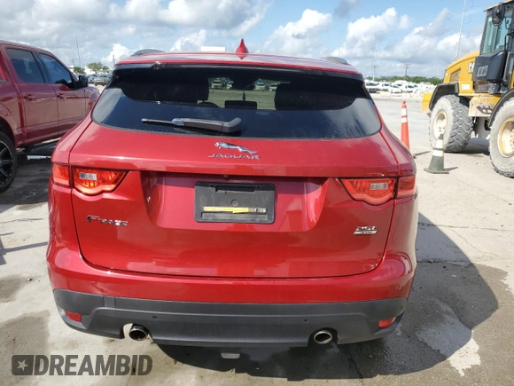 2019 Jaguar F-Pace 25t Premium with VIN SADCJ2FX0KA397415, listed as a Copart auction lot 54487285 with 92,586 mi miles and Non repairable. Bid and sale history available at DreamBid. Image 6.
