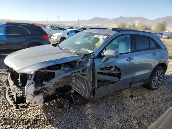 2024 Cadillac XT4 AWD Sport with VIN 1GYFZFR49RF134390, listed as a Copart auction lot 73012834 with 6,092 mi miles and Salvage title. Bid and sale history available at DreamBid. Image 1.
