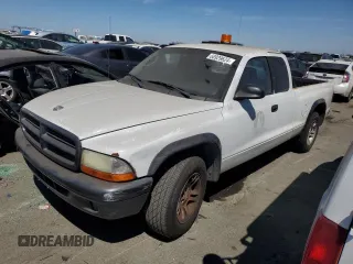 2002 Dodge Dakota with VIN 1B7GL12X92S701455, listed as a Copart auction lot 66929624 with 64,563 mi miles and Salvage Title. Bid and sale history available at carsss.com. Image 1.