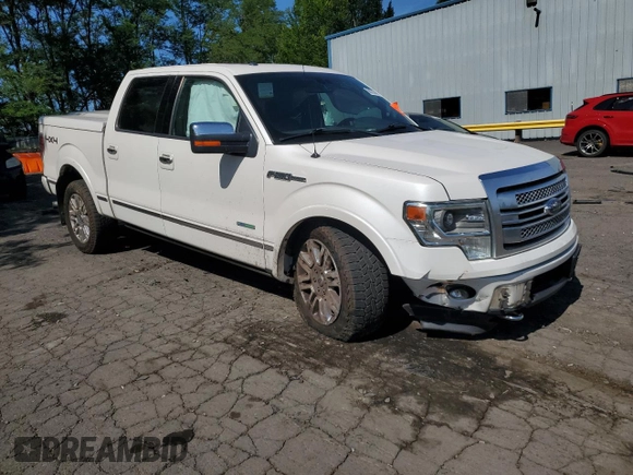 2013 Ford F-150 XL with VIN 1FTFW1ETXDFC95631, listed as a Copart auction lot 60252685 with 136,427 mi miles and Salvage title. Bid and sale history available at DreamBid. Image 4.