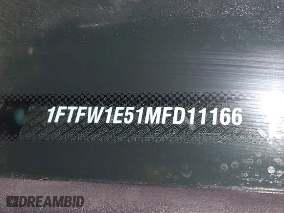 2021 Ford F-150 XL with VIN 1FTFW1E51MFD11166, listed as a IAAI auction lot 41883197 with 33,303 mi miles. Bid and sale history available at carsss.com. Image 9.