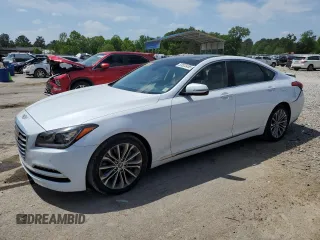 2015 Hyundai Genesis 3.8L z VIN KMHGN4JE2FU063342, wystawiony jako Copart lot #53523455 z przebiegiem 125 268 mil mil oraz Szkoda całkowita • Salvage title. Historia ofert i sprzedaży dostępna na DreamBid. Obrazek 1.