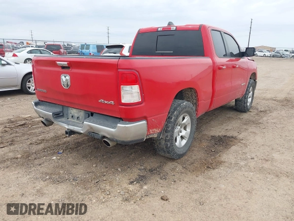 2020 Ram 1500 Big Horn with VIN 1C6SRFBT0LN281594, listed as a IAAI auction lot 42050933 with 146,028 mi miles. Bid and sale history available at carsss.com. Image 4.