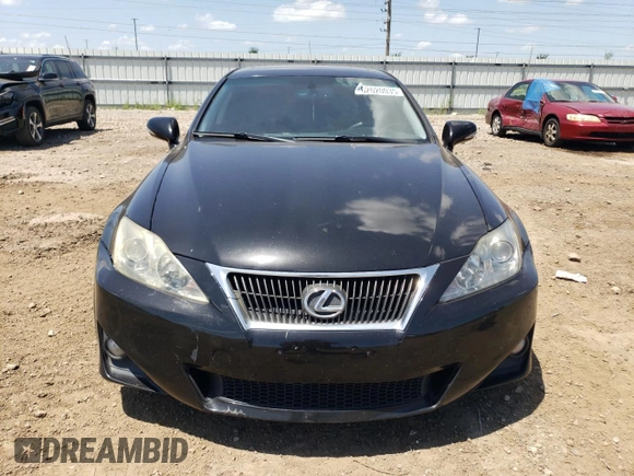 2012 Lexus IS 250 with VIN JTHBF5C25C5180261, listed as a Copart auction lot 62020035 with 157,465 mi miles and Salvage title. Bid and sale history available at DreamBid. Image 5.