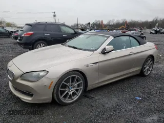 2012 BMW 6 Series 650i with VIN WBALZ3C52CC397545, listed as a Copart auction lot 51850415 with 147,352 mi miles and Clean Title. Bid and sale history available at carsss.com. Image 1.
