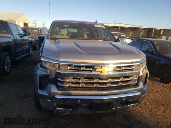 2024 Chevrolet Silverado 1500 LTZ with VIN 1GCUDGE8XRZ155256, listed as a Copart auction lot 79850884 with 33,328 mi miles and Salvage Title. Bid and sale history available at DreamBid. Image 5.