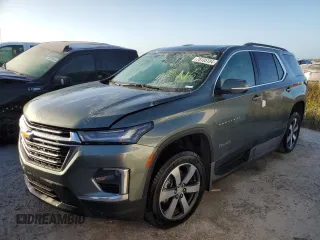 2022 Chevrolet Traverse LT Leather with VIN 1GNERHKW9NJ105351, listed as a Copart auction lot 76105104 with 0 mi miles and Salvage Title. Bid and sale history available at carsss.com. Image 1.