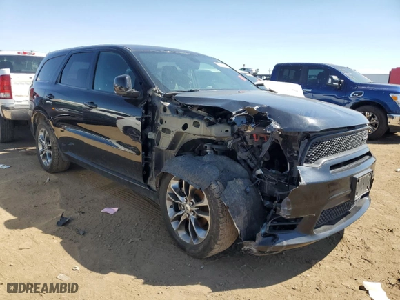2019 Dodge Durango GT Plus with VIN 1C4RDJDG5KC651845, listed as a Copart auction lot 69282314 with 102,831 mi miles and Salvage Title. Bid and sale history available at carsss.com. Image 4.