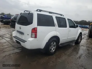 2007 Nissan Pathfinder S with VIN 5N1AR18UX7C614615, listed as a Copart auction lot 44821335 with 205,309 mi miles and Salvage Title. Bid and sale history available at carsss.com. Image 3.